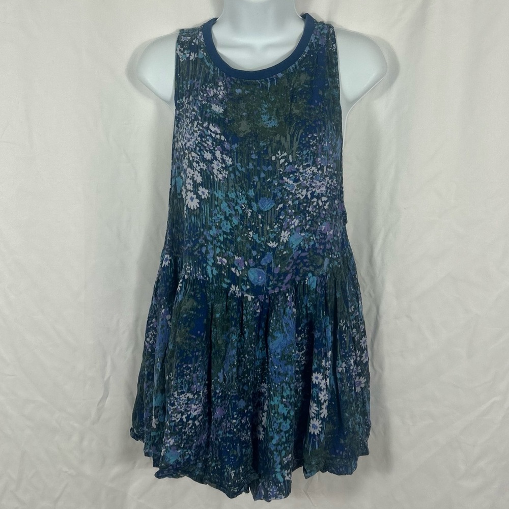 Urban Outfitters Out From Under floral crinkle rayon sleeveless romper S